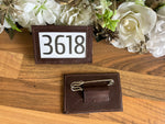 Dressage Numbers - Leather Bound