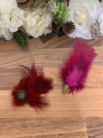 Feathered welsh hat pieces