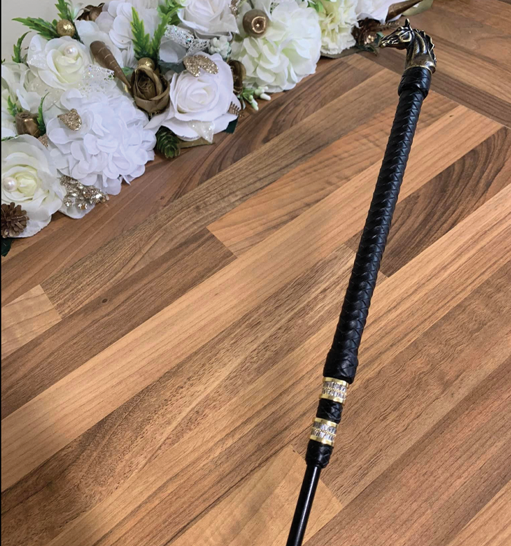 Dressage Whip - Braided Handle Only